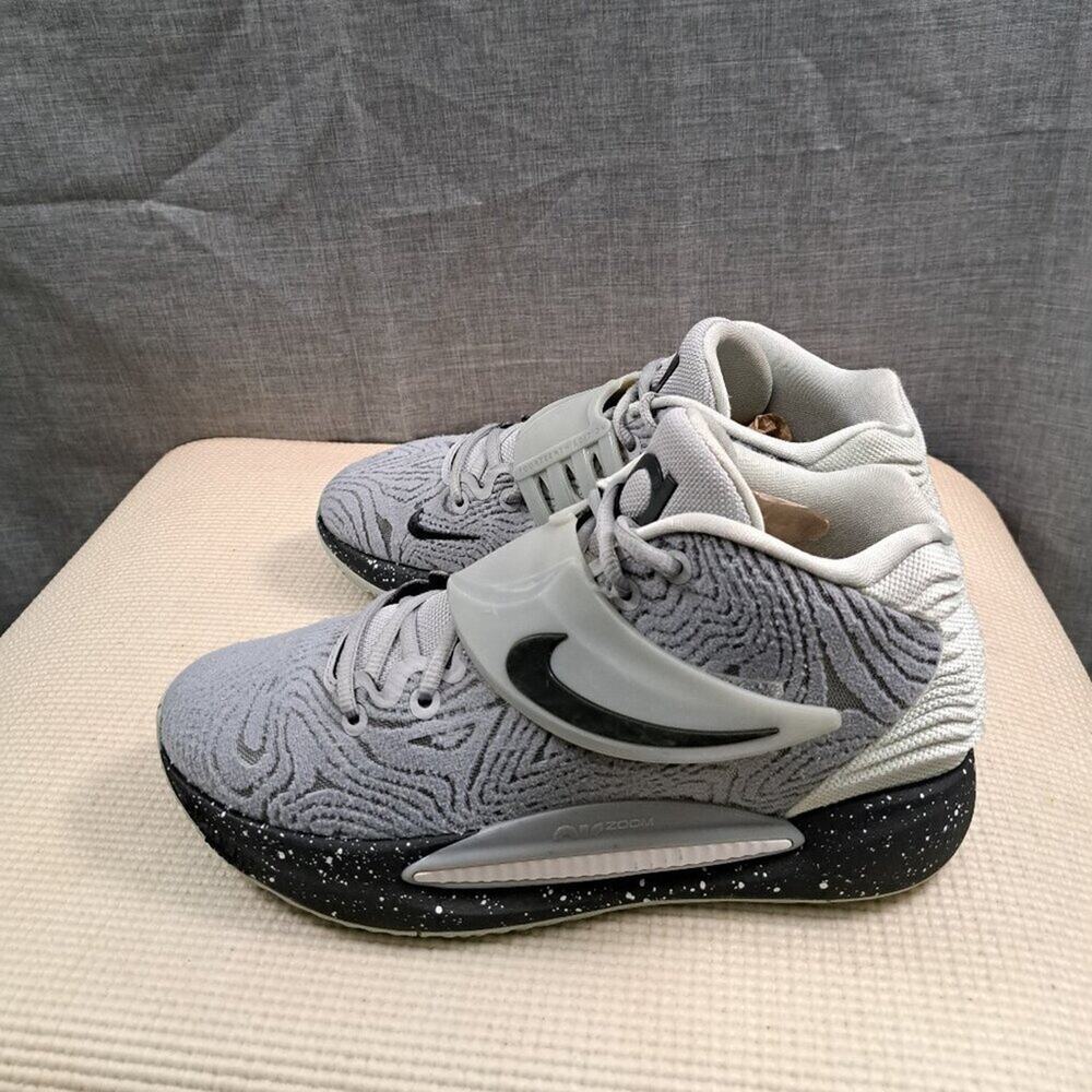%Nike KD 14 TB Wolf Grey Smoke Green DA7850-002 Men’s Size 7.5 -A1